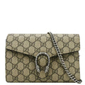 GUCCI Dionysus Small Gucci Supreme Canvas Crossbody Bag Beige  401231