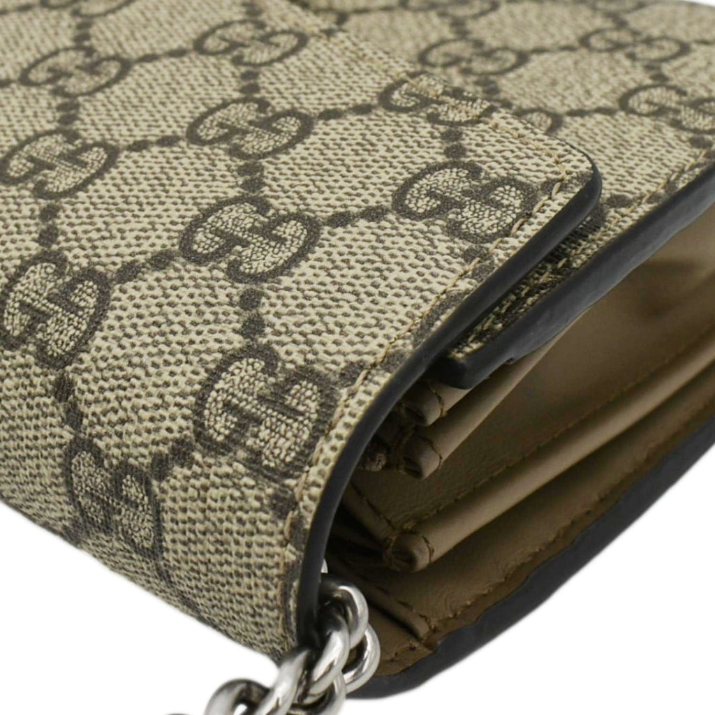 GUCCI Dionysus Small Gucci Supreme Canvas Crossbody Bag Beige  401231