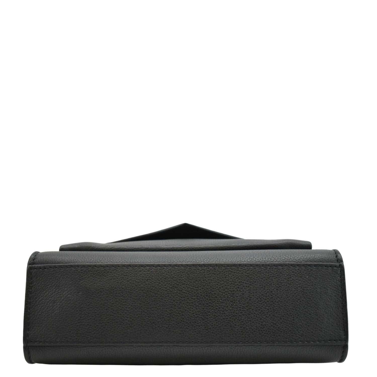 LOUIS VUITTON Mylockme BB Leather Chain Shoulder Bag Black