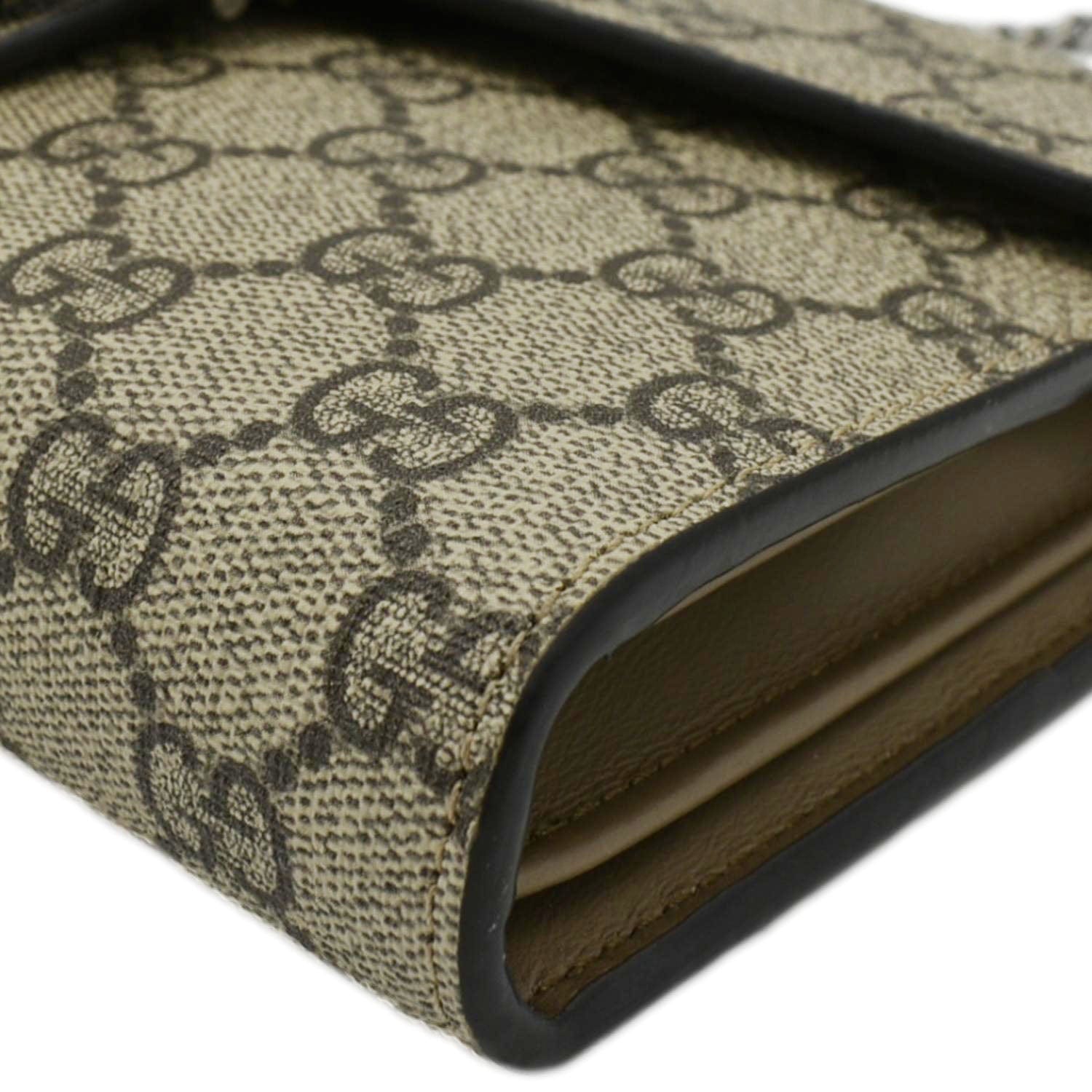 GUCCI Dionysus Small Gucci Supreme Canvas Crossbody Bag Beige  401231