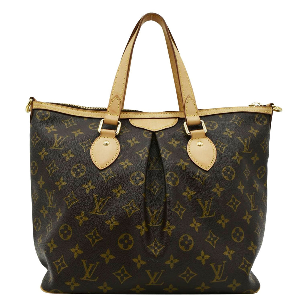 LOUIS VUITTON Palermo PM Monogram Canvas Shoulder Bag Brown