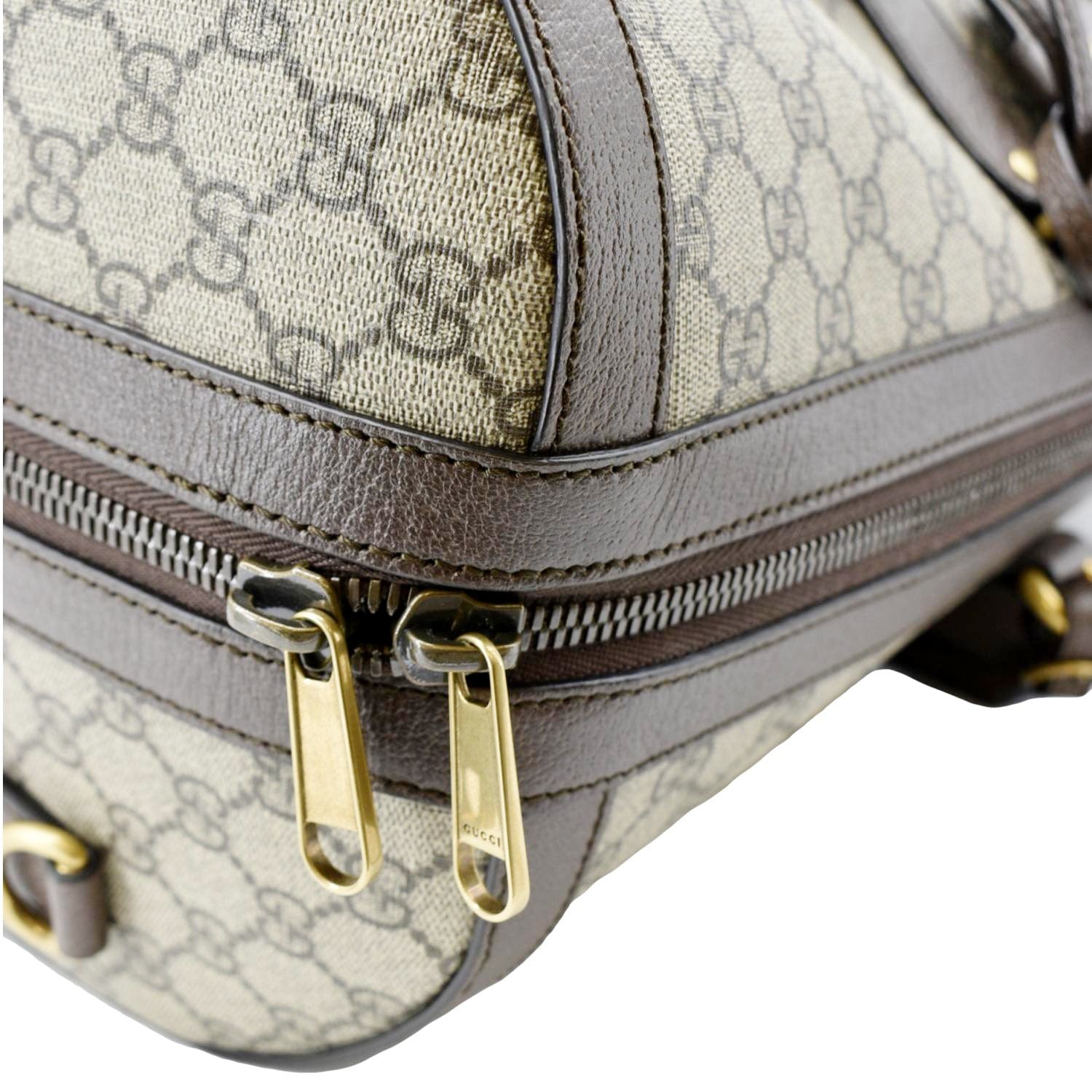GUCCI Savoy Large Gucci Supreme Canvas Duffle Bag Beige 724612