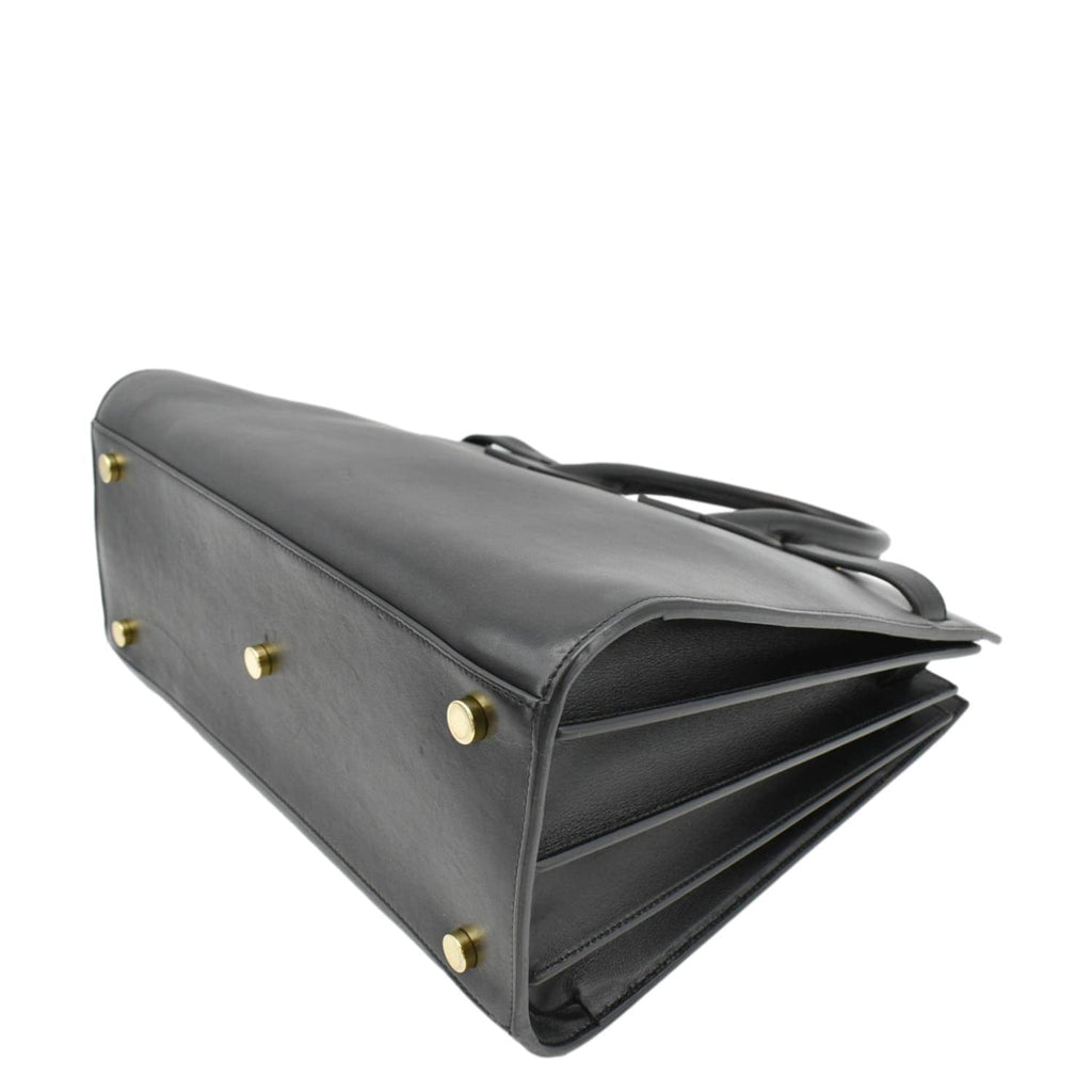 Yves Saint Laurent Sac De Jour Small Leather Shoulder Bag Black