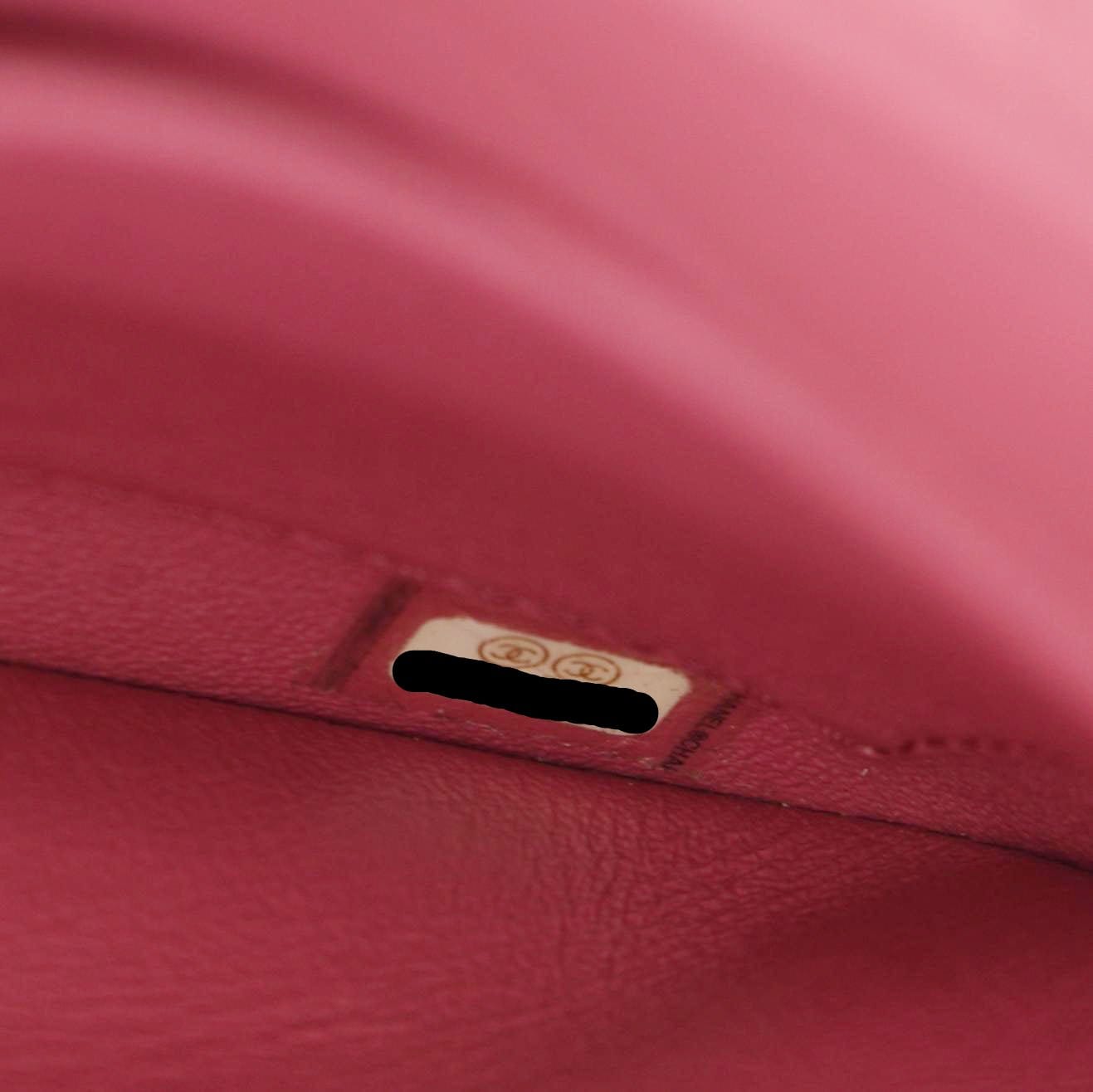 Chanel Trendy CC Top Handle Flap Quilted Leather Shoulder Bag Hot Pink