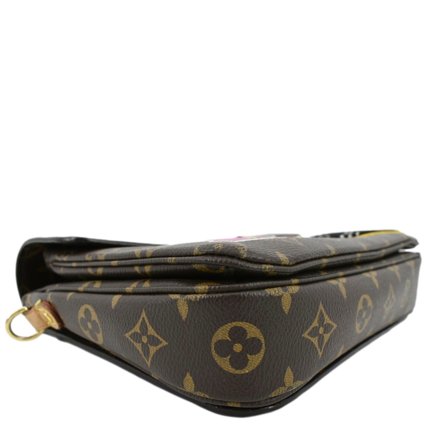 LOUIS VUITTON Metis Pochette Patches Monogram Canvas Crossbody Bag Brown