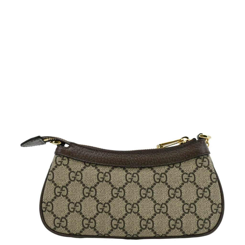 GUCCI Ophidia Mini Gucci Supreme Canvas Shoulder Bag Beige 764960