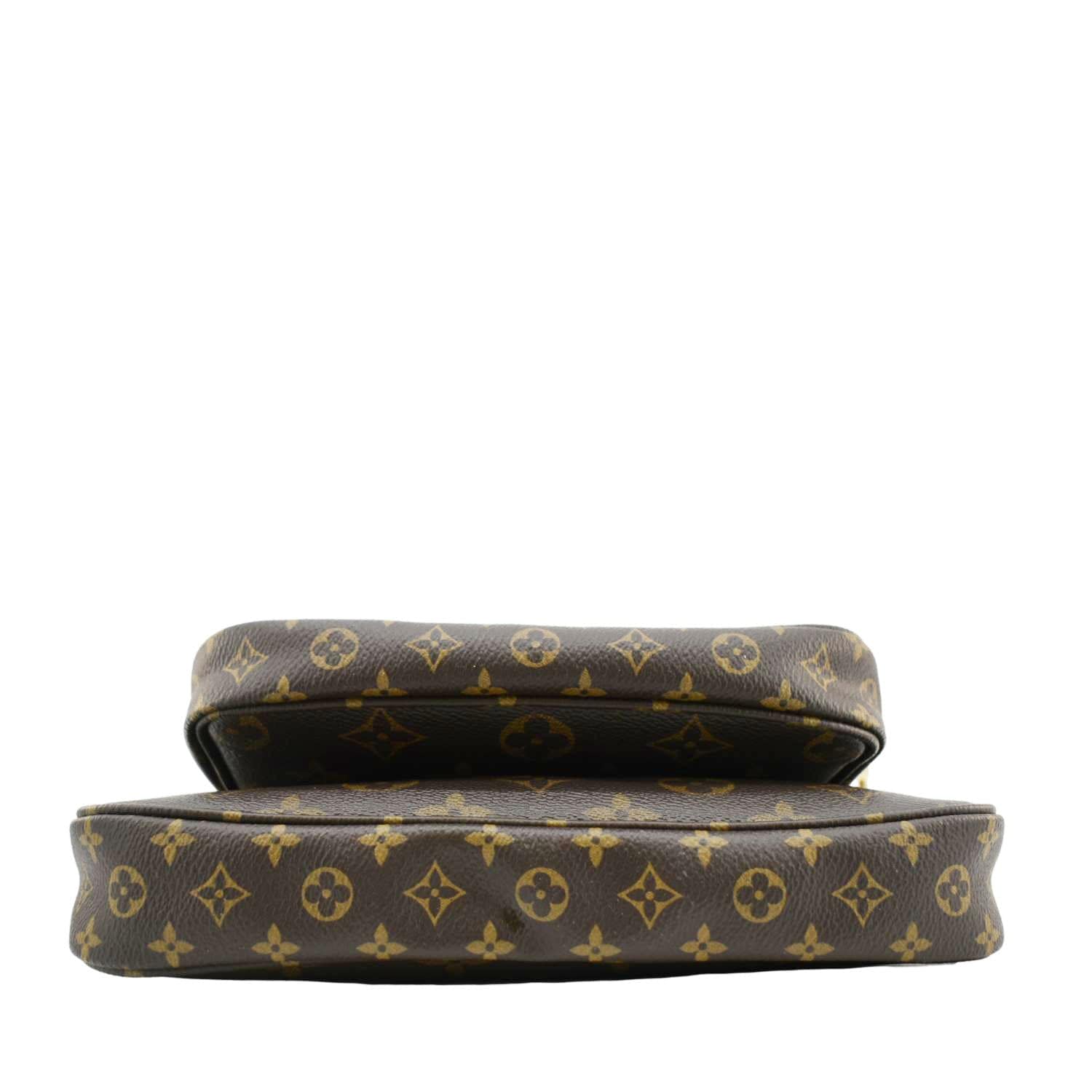 LOUIS VUITTON Multi Pochette Accessoires Monogram Canvas Crossbody Bag Brown