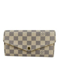 LOUIS VUITTON Sarah Damier Azur Wallet White