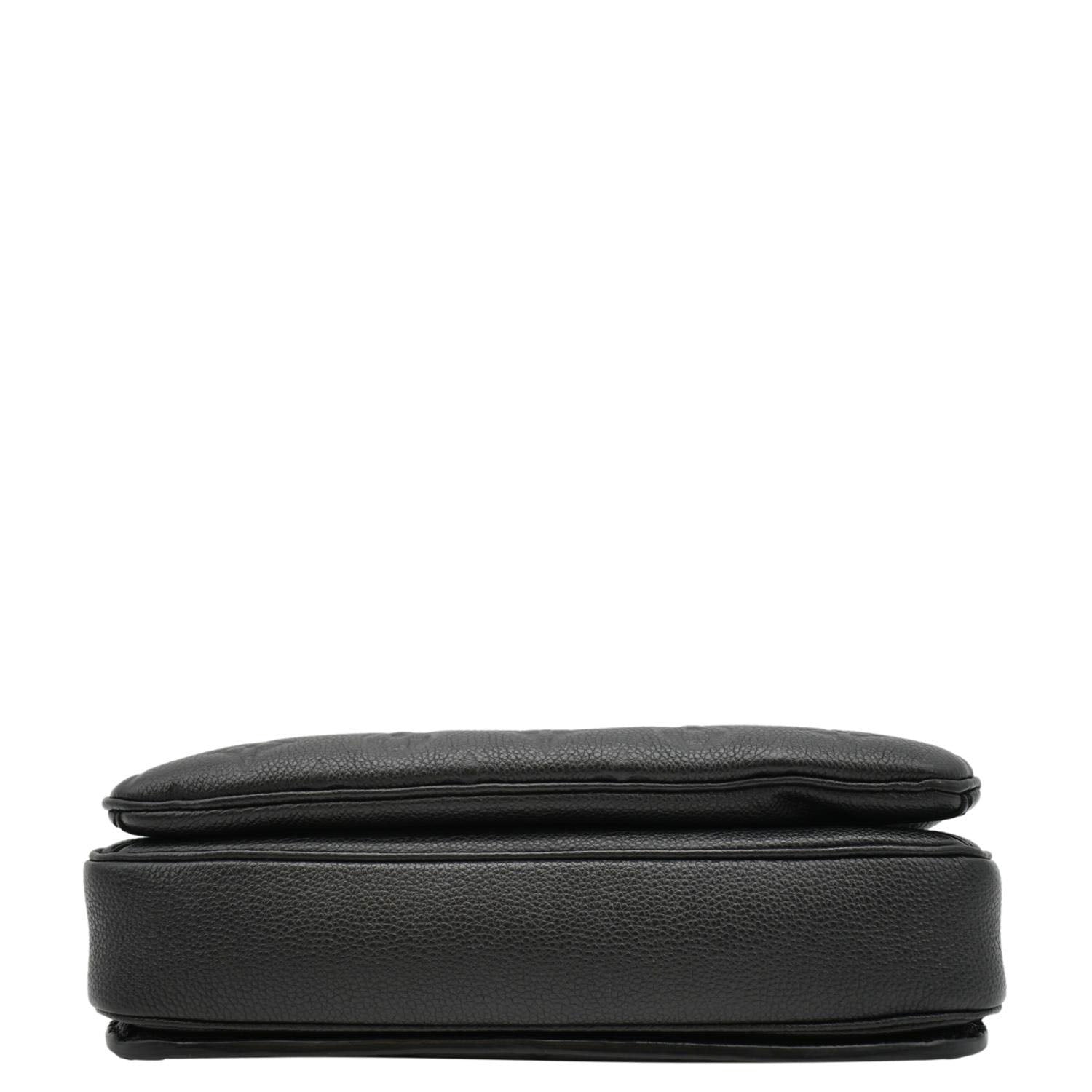 LOUIS VUITTON Metis Pochette Empreinte Leather Crossbody Bag Black