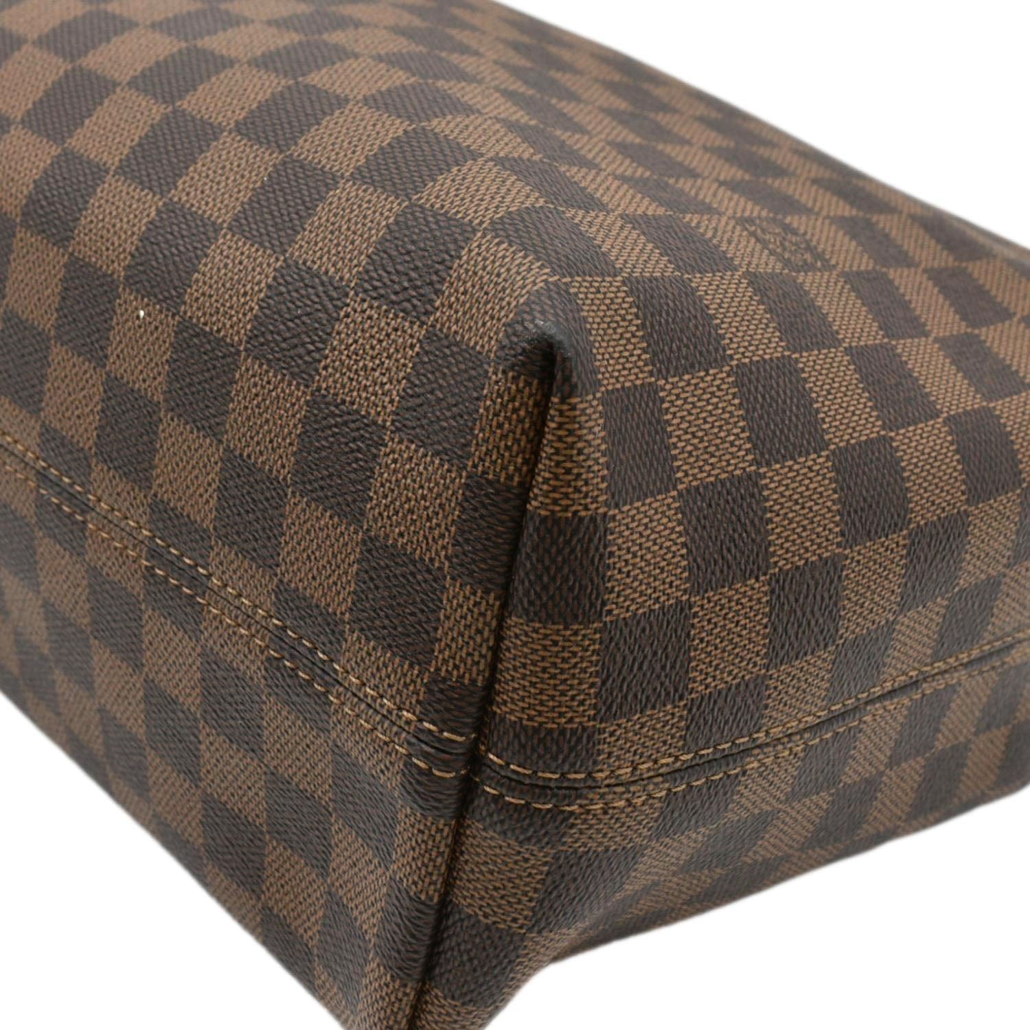 LOUIS VUITTON Graceful MM Damier Ebene Shoulder Bag Brown