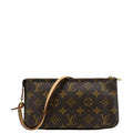 LOUIS VUITTON Pochette Accessories NM Monogram Canvas Pouch Bag Brown