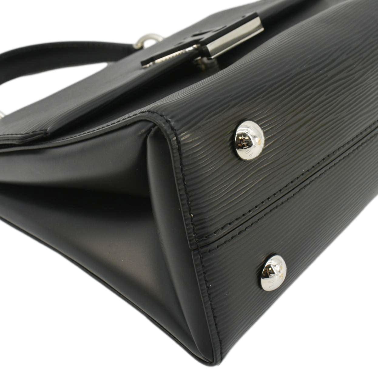 LOUIS VUITTON Grenelle PM Epi Leather Shoulder Bag Black