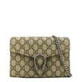 GUCCI Dionysus Gucci Supreme Canvas Chain Wallet Crossbody Bag Beige 401231