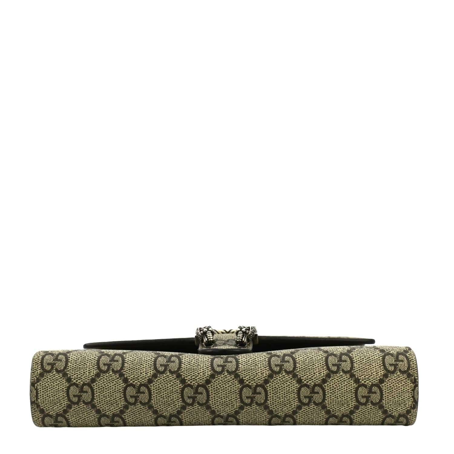 GUCCI Dionysus Gucci Supreme Canvas Chain Wallet Crossbody Bag Beige 401231