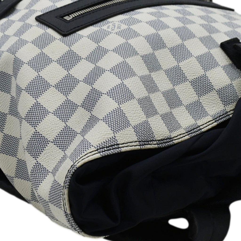 LOUIS VUITTON Matchpoint Damier Azur Backpack White