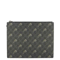GUCCI Tiger Print Gucci Supreme Canvas Clutch Bag Black 575136