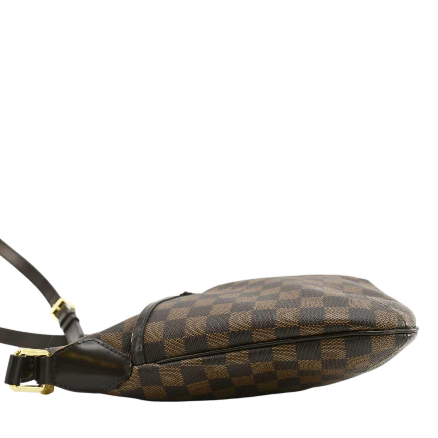 LOUIS VUITTON Bloomsbury PM Damier Ebene Crossbody Bag Brown