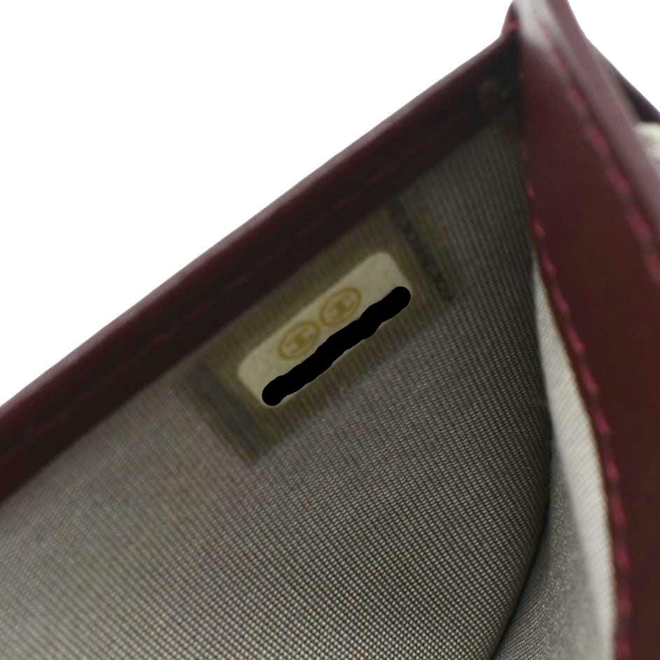 Chanel CC Timeless Caviar Leather Bifold Wallet Maroon