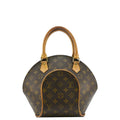 LOUIS VUITTON Ellipse PM Monogram Canvas Satchel Bag Brown