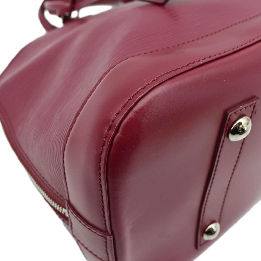 LOUIS VUITTON Alma GM Epi Leather Satchel Shoulder Bag Fuchsia