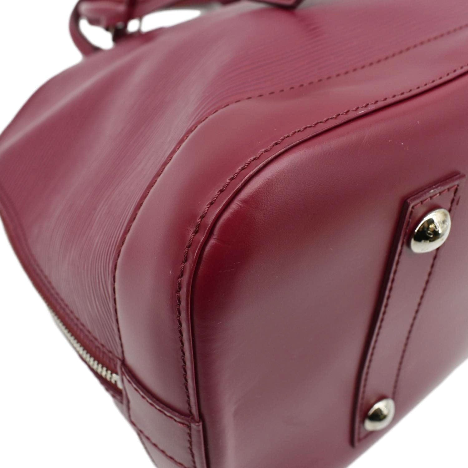 LOUIS VUITTON Alma GM Epi Leather Satchel Shoulder Bag Fuchsia