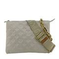 LOUIS VUITTON Coussin PM Monogram Embossed Leather Shoulder Bag Off White