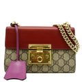 GUCCI Padlock Small Gucci Supreme Canvas Shoulder Bag Multicolor 409487