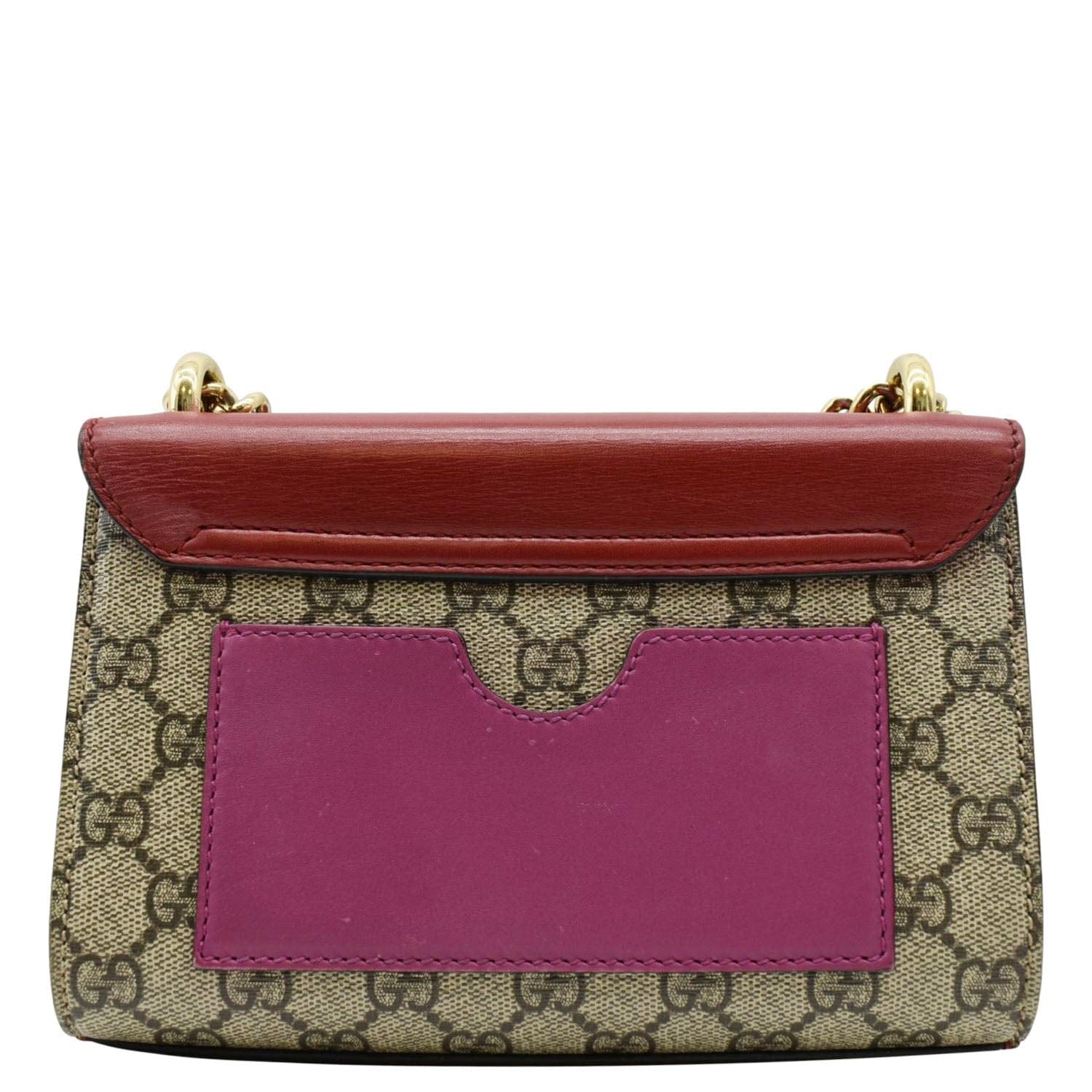GUCCI Padlock Small Gucci Supreme Canvas Shoulder Bag Multicolor 409487