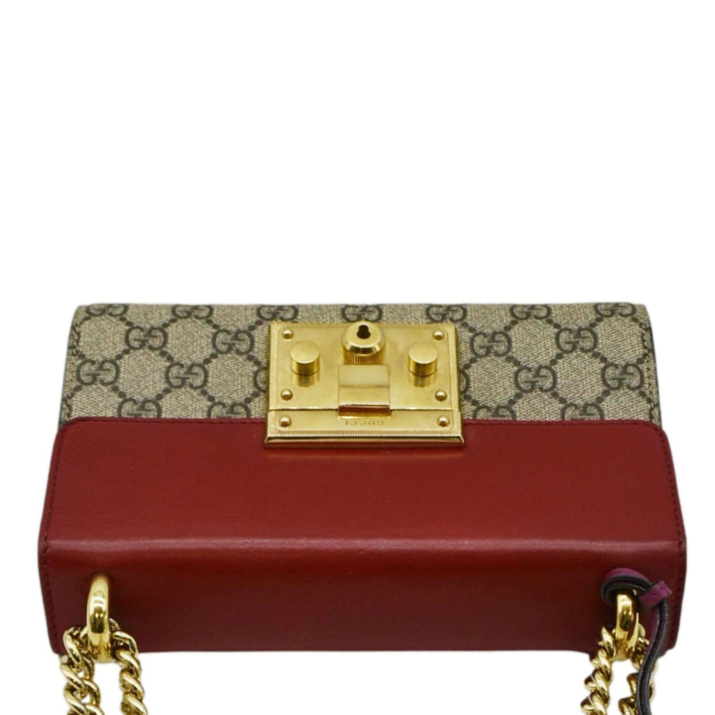 GUCCI Padlock Small Gucci Supreme Canvas Shoulder Bag Multicolor 409487