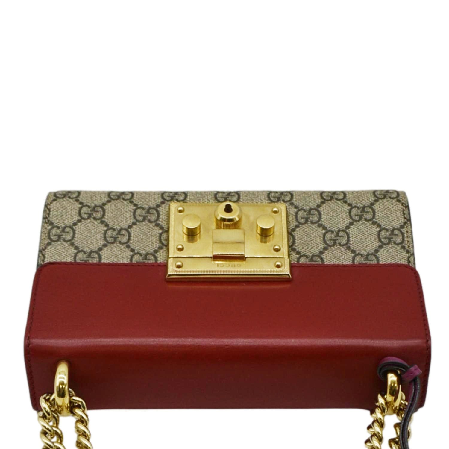 GUCCI Padlock Small Gucci Supreme Canvas Shoulder Bag Multicolor 409487