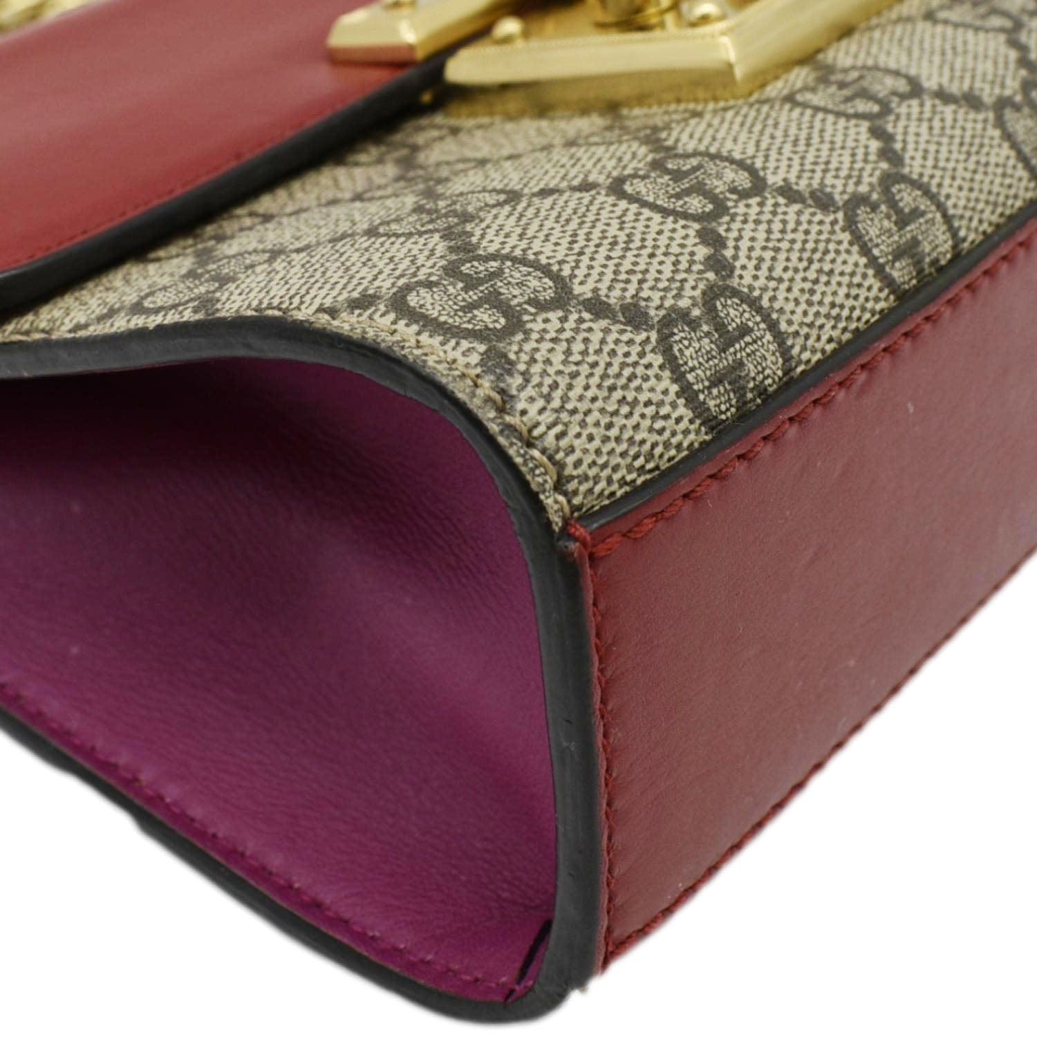 GUCCI Padlock Small Gucci Supreme Canvas Shoulder Bag Multicolor 409487