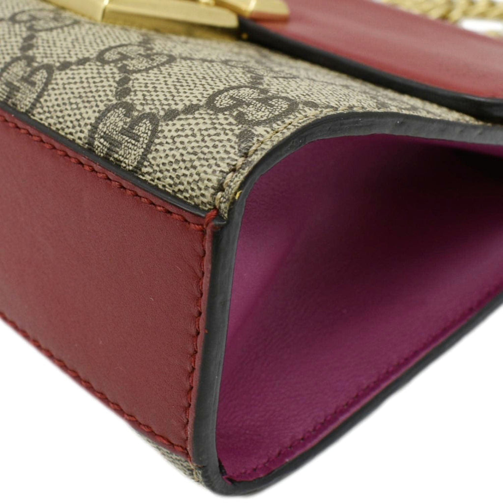 GUCCI Padlock Small Gucci Supreme Canvas Shoulder Bag Multicolor 409487