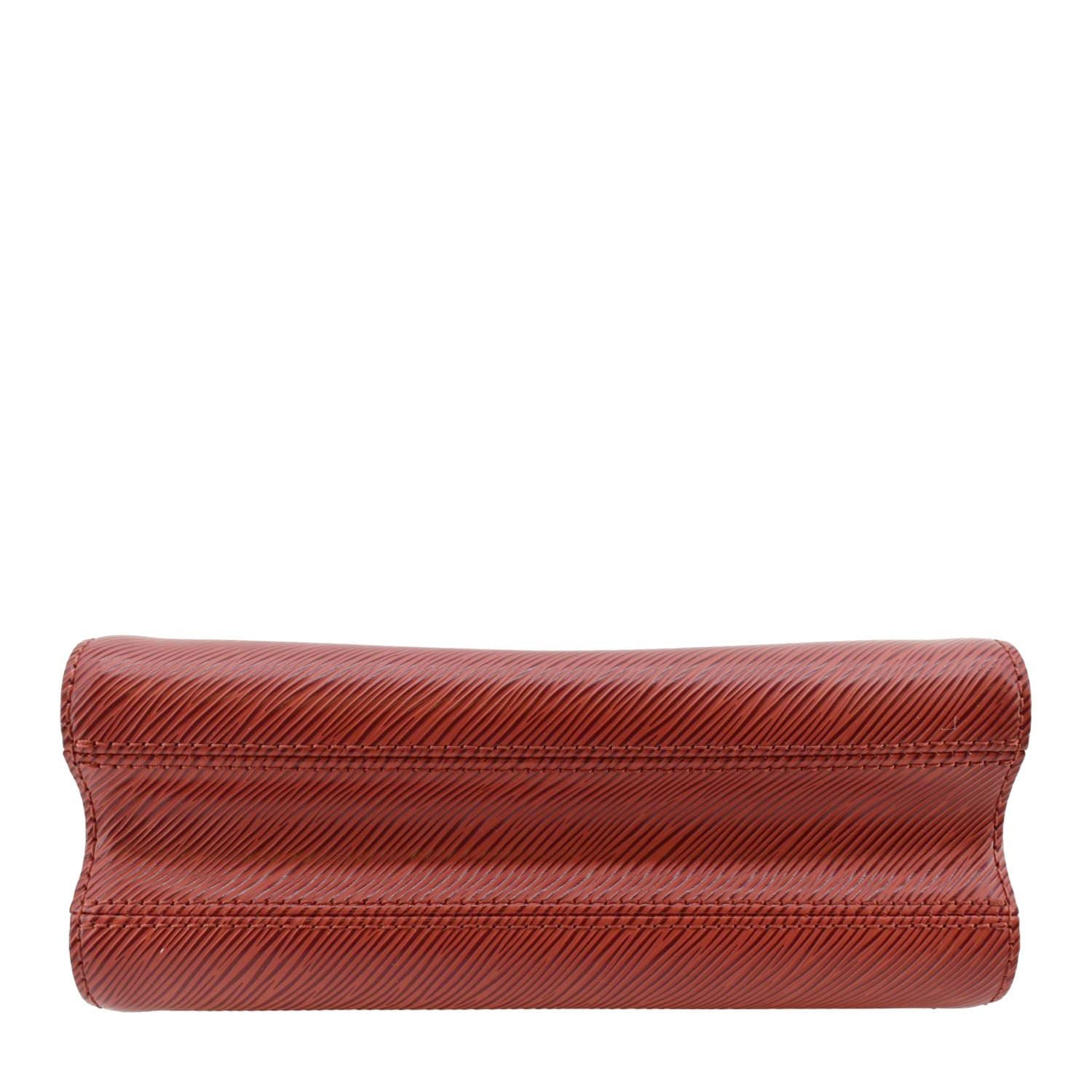 LOUIS VUITTON Twist MM Epi Leather Chain Shoulder Bag Red