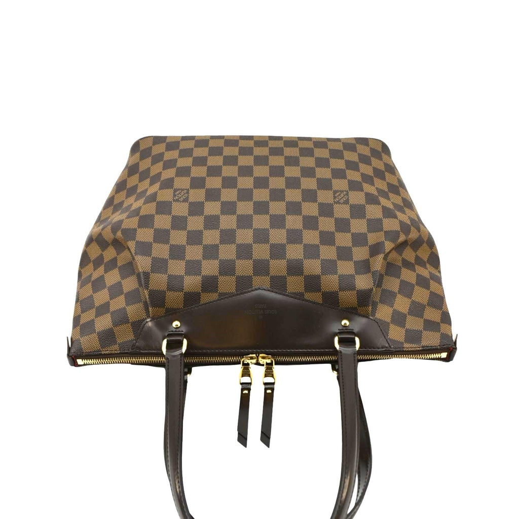 LOUIS VUITTON Westminster GM Damier Ebene Tote Shoulder Bag Brown