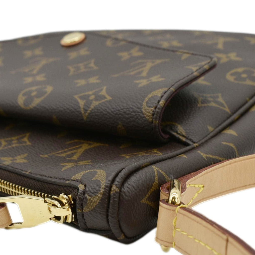 LOUIS VUITTON Mabillon Monogram Canvas Shoulder Crossbody Bag Brown