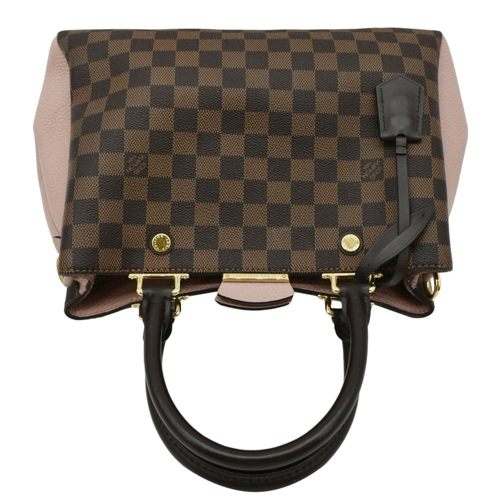 LOUIS VUITTON Brittany Damier Ebene Shoulder Bag Rose Ballerine