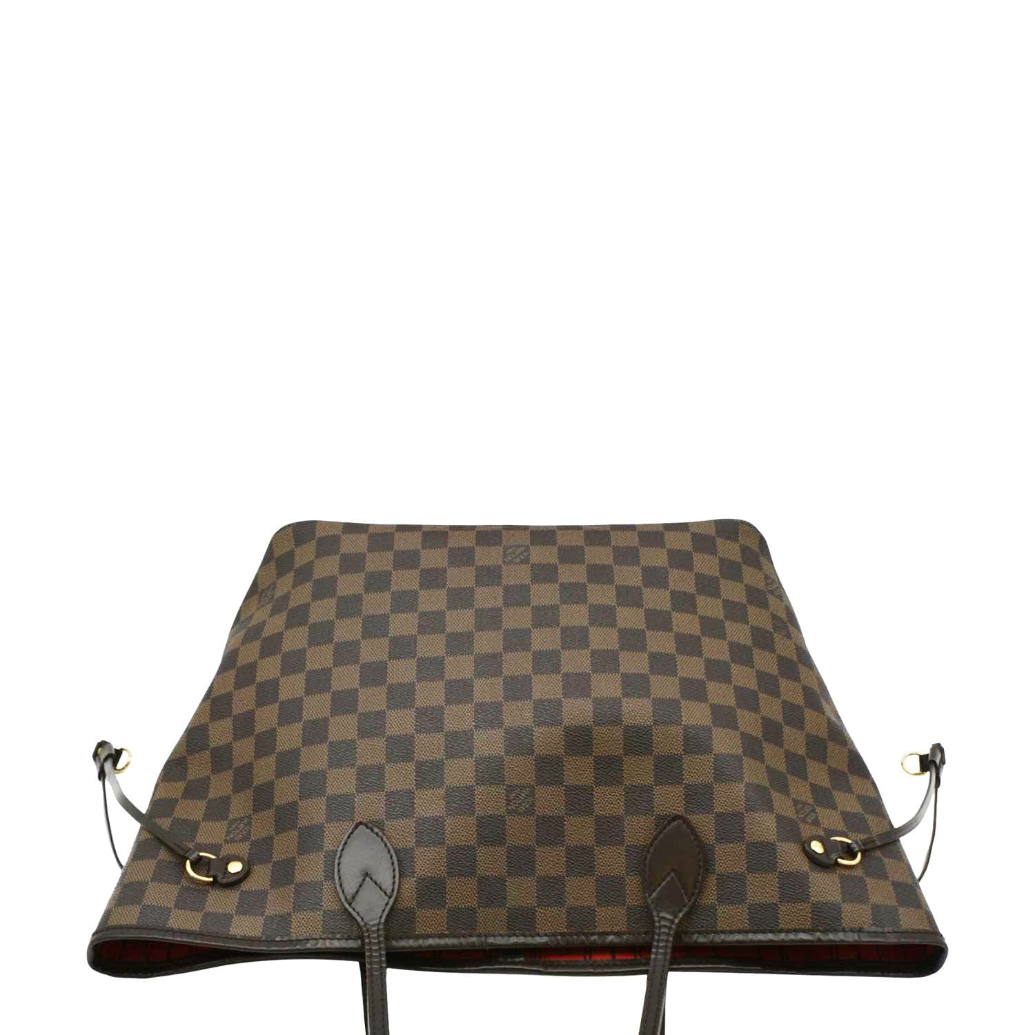 LOUIS VUITTON Neverfull MM Damier Ebene Shoulder Bag Brown