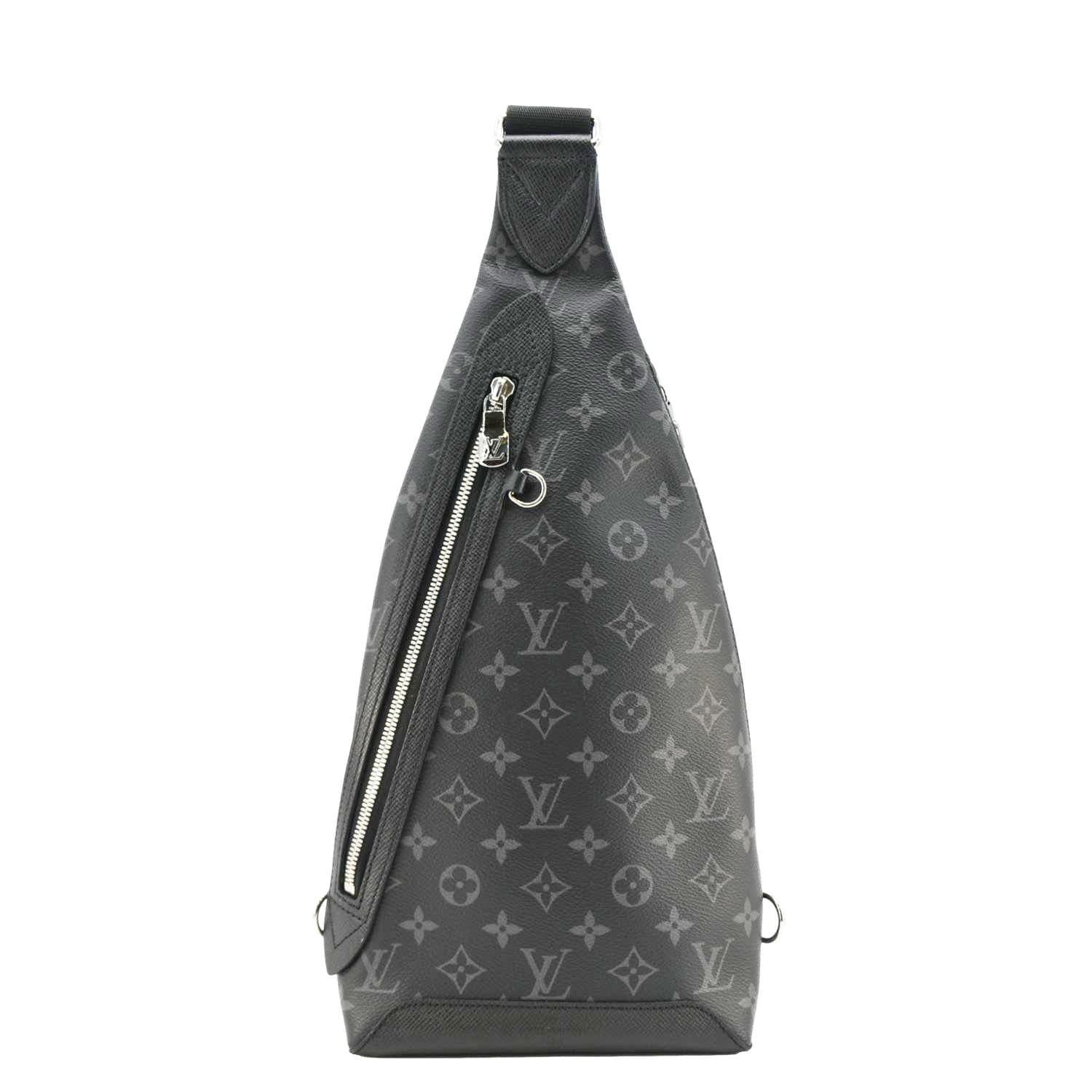 LOUIS VUITTON Duo Slingbag Taigarama Crossbody Bag Black