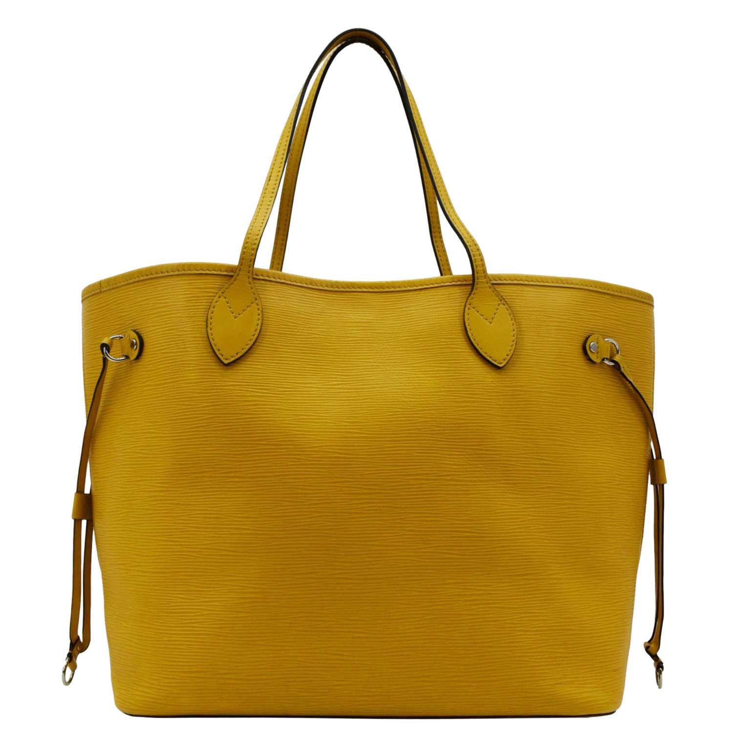 LOUIS VUITTON Neverfull MM Epi Leather Shoulder Bag Yellow