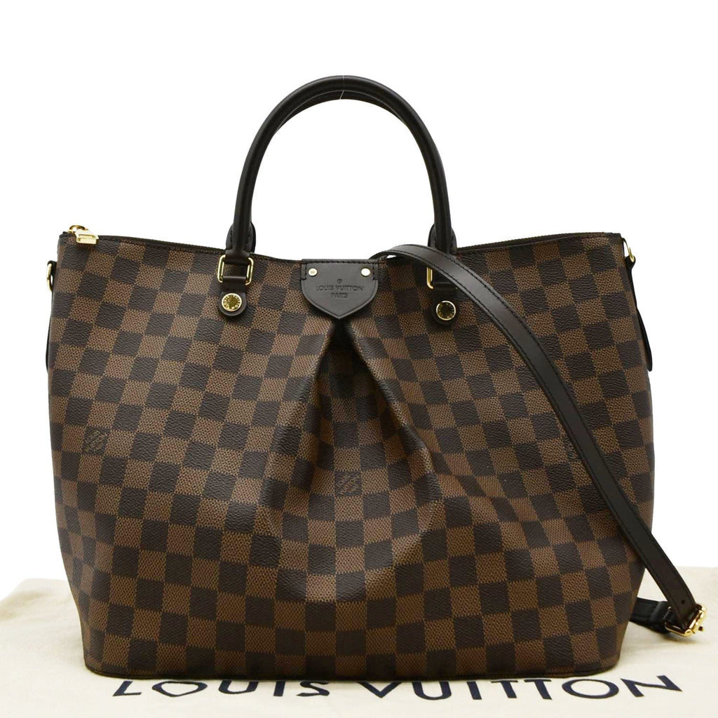 LOUIS VUITTON Siena MM Damier Ebene Shoulder Bag Brown