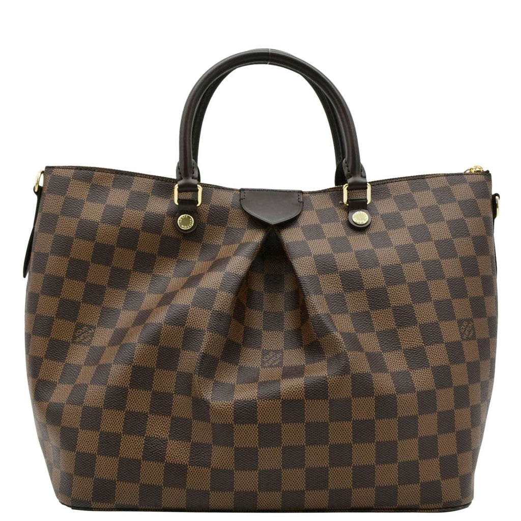 LOUIS VUITTON Siena MM Damier Ebene Shoulder Bag Brown