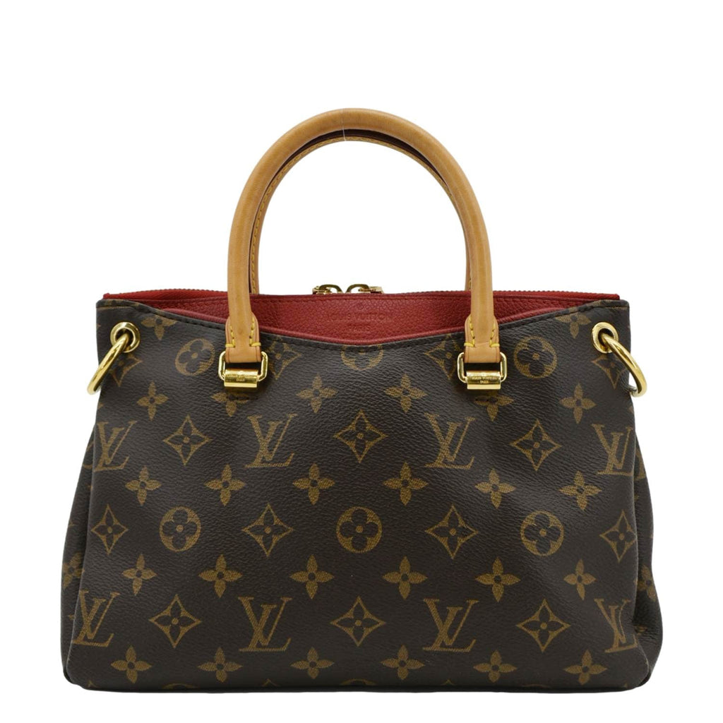 LOUIS VUITTON Pallas BB Monogram Canvas Shoulder Bag Brown
