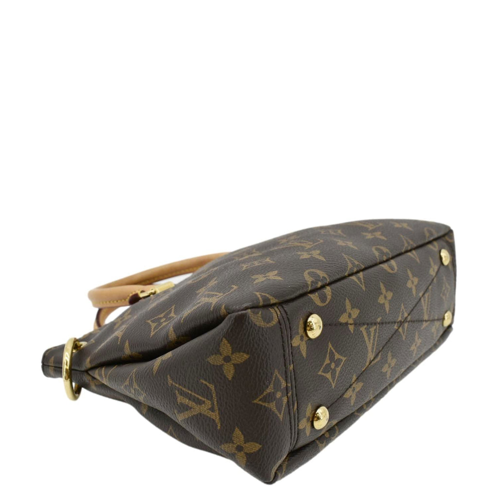 LOUIS VUITTON Pallas BB Monogram Canvas Shoulder Bag Brown