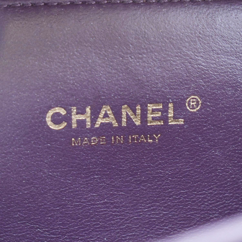 Chanel Vanity Case Filigree CC Caviar Quilted Shoulder Bag Red