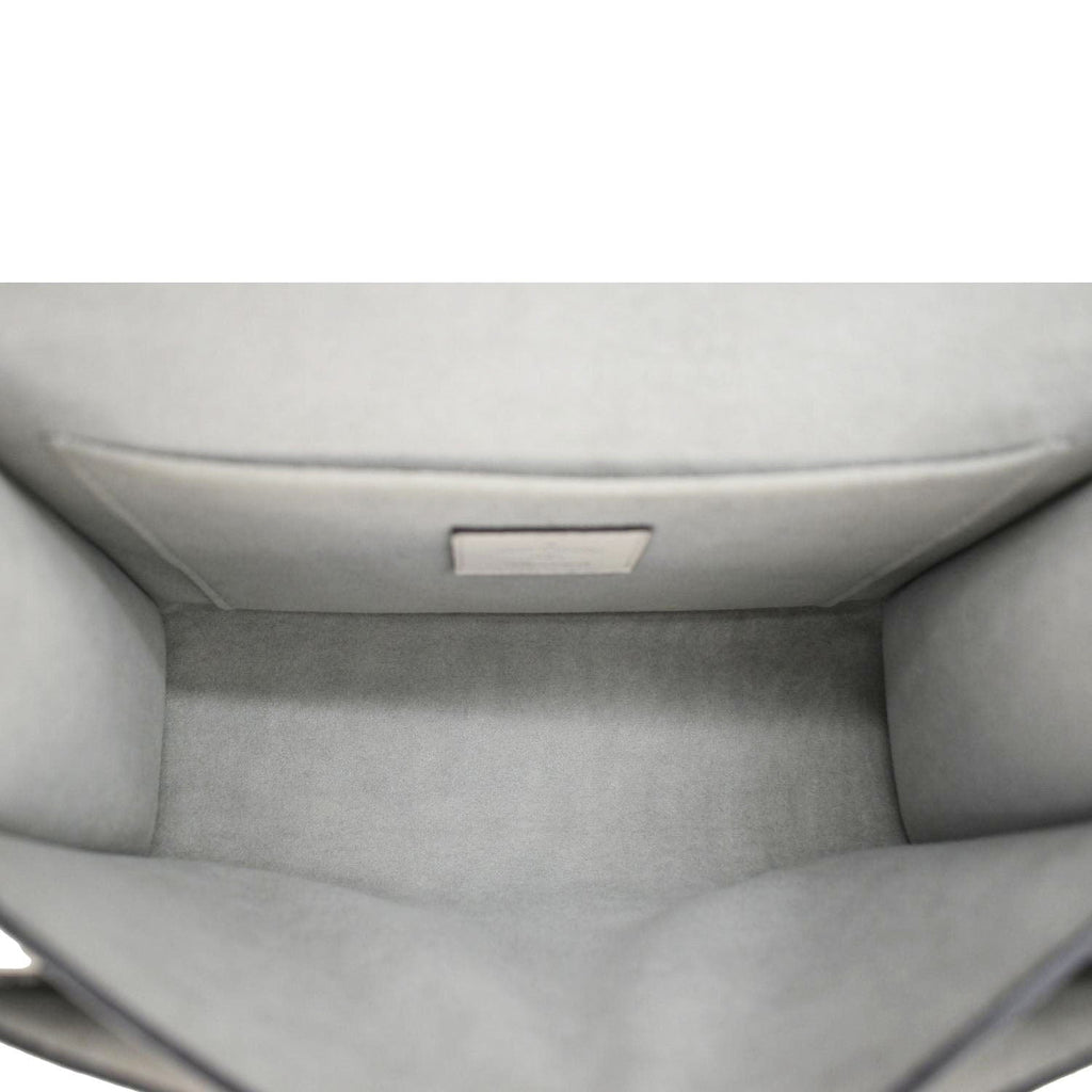 LOUIS VUITTON Mylockme Studded Leather Chain Shoulder Bag White