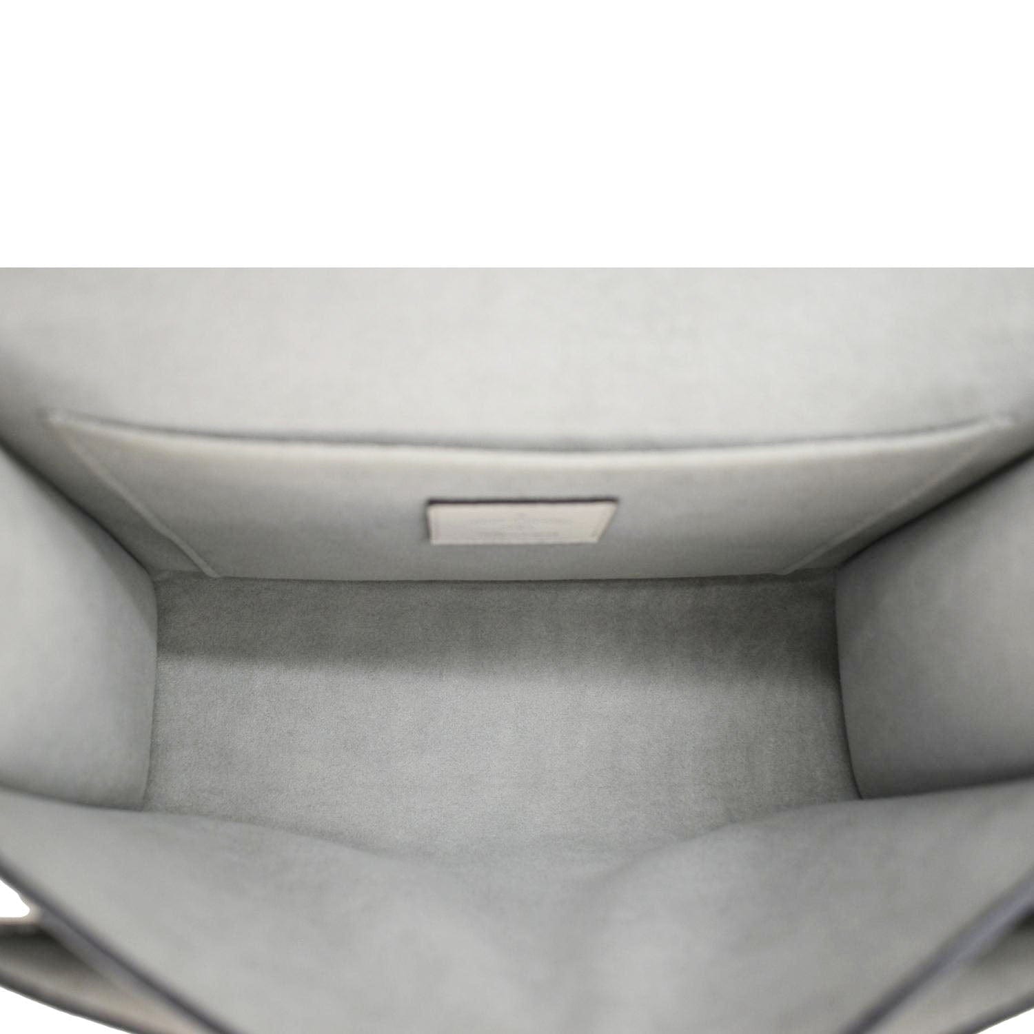 LOUIS VUITTON Mylockme Studded Leather Chain Shoulder Bag White