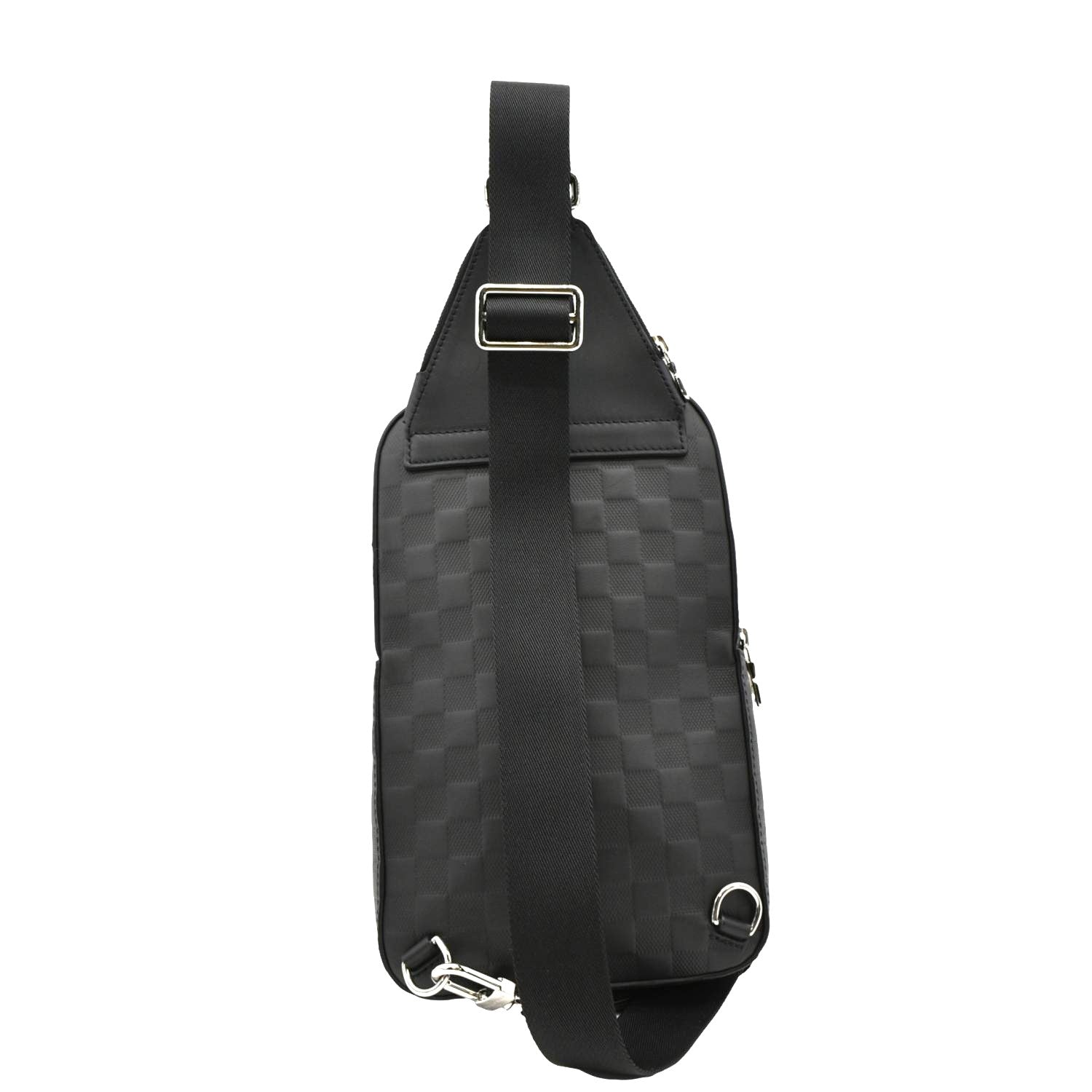LOUIS VUITTON Avenue Sling Damier Infini Leather Backpack Bag Black