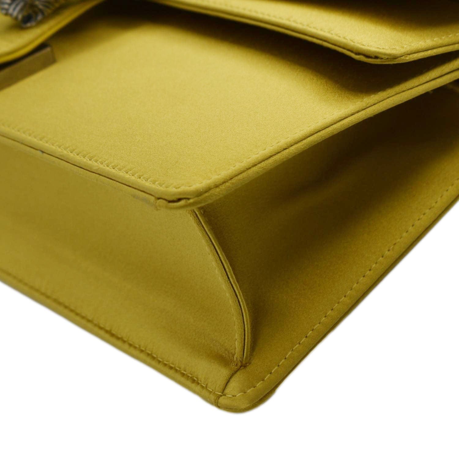 GUCCI Dionysus Small Satin Silk Crossbody Bag Gold 499623