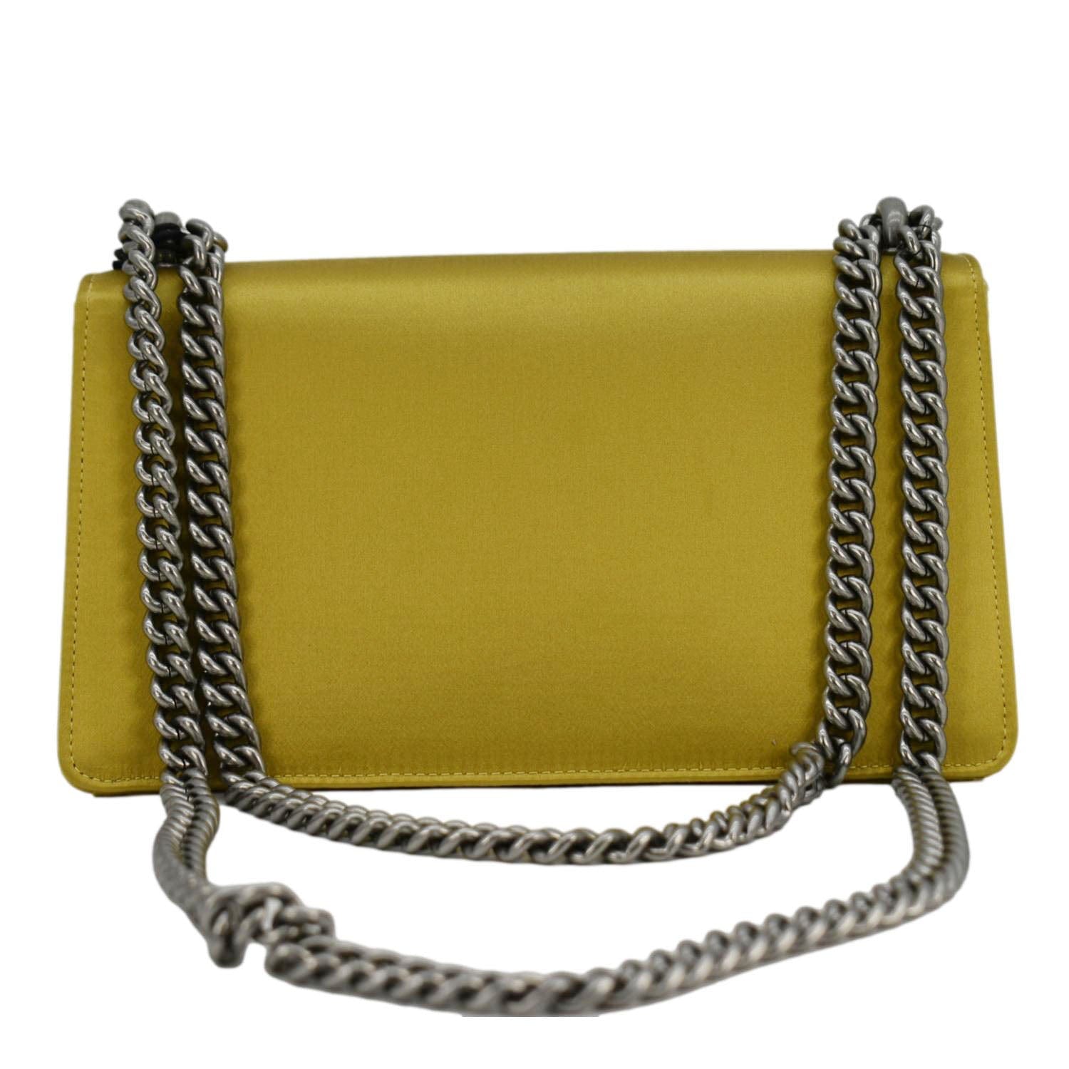 GUCCI Dionysus Small Satin Silk Crossbody Bag Gold 499623