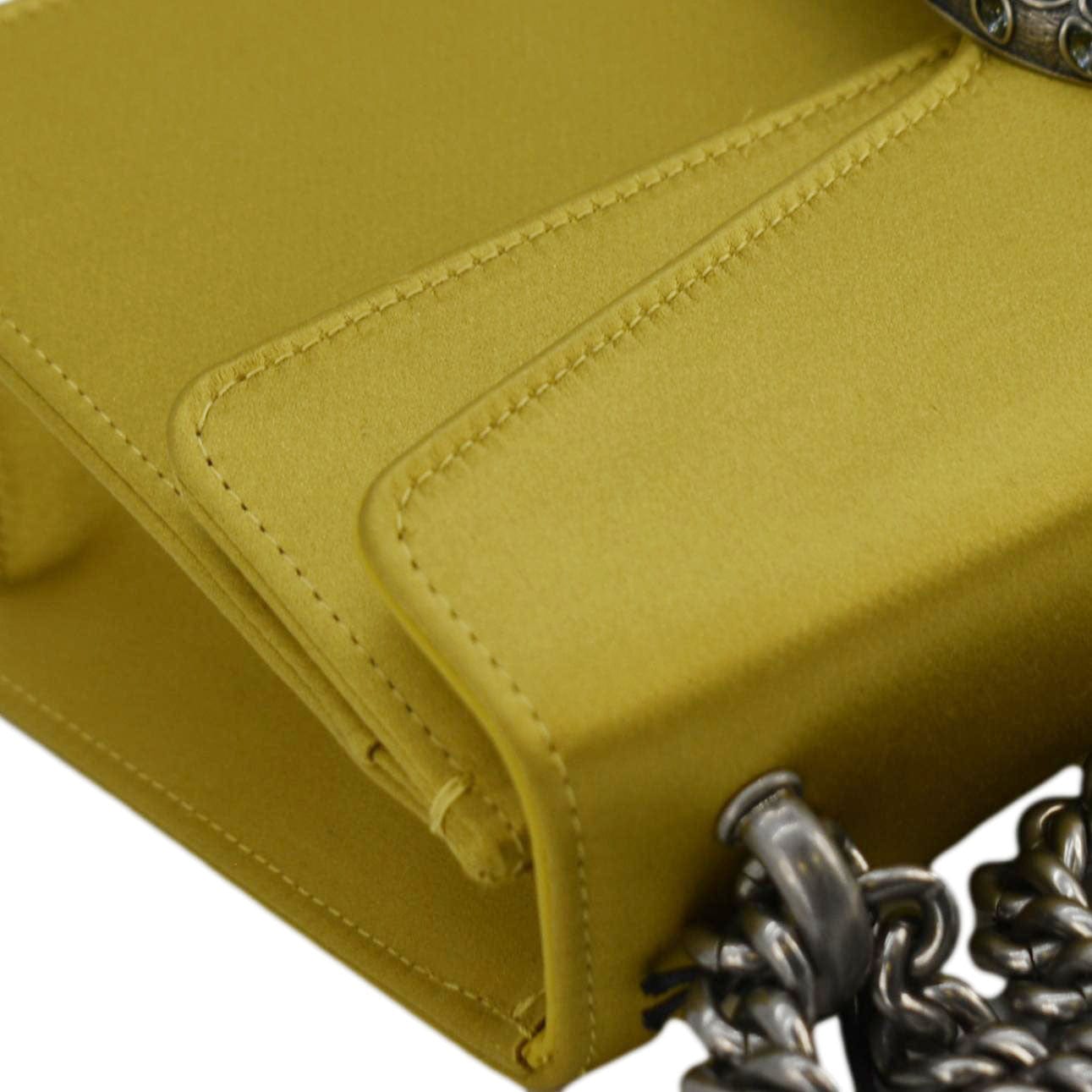GUCCI Dionysus Small Satin Silk Crossbody Bag Gold 499623
